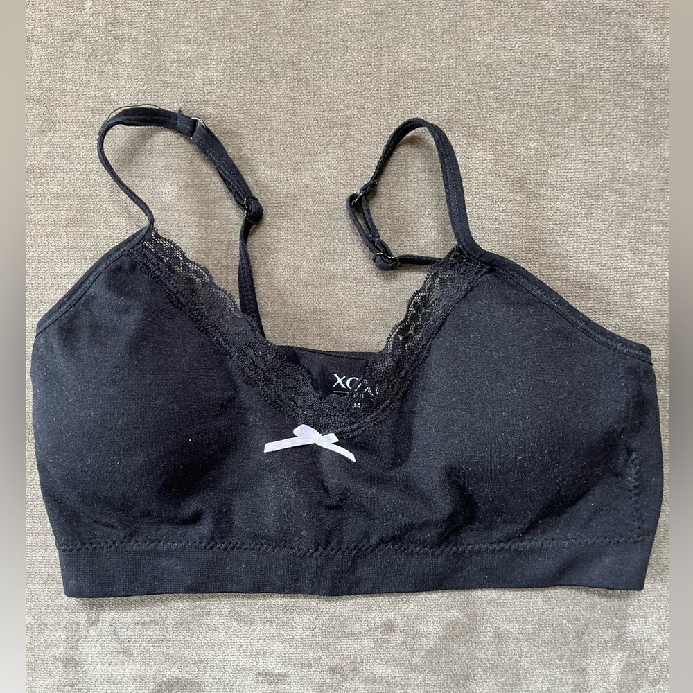 XOXO Black Lace Trim Bralette
